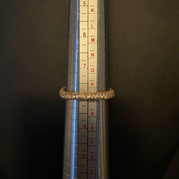 SUZY LEVIANE 14K Yellow Gold Plated Sterling Silver Square Stackable Eternity - Picture 5 of 15